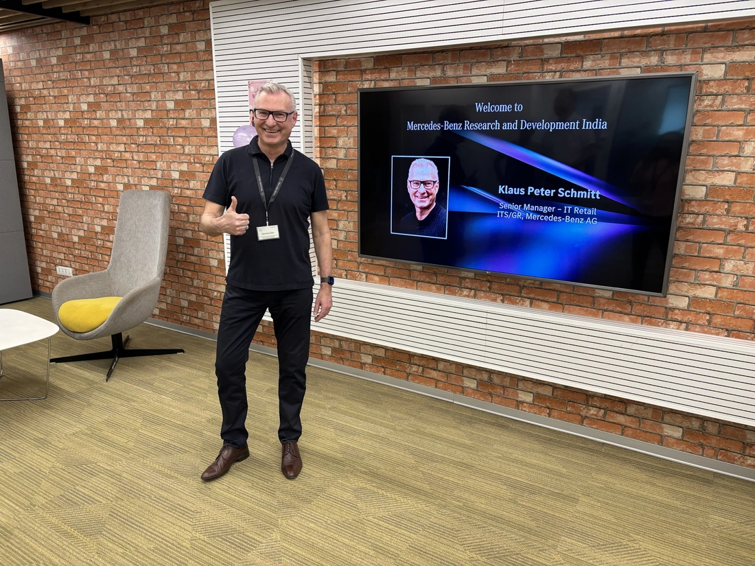 Klaus Peter Schmitt bei Mercedes-Benz Research and Development India